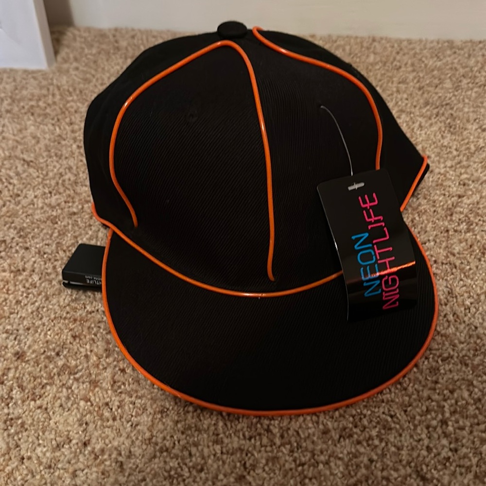 Light up Neon Orange SnapBack